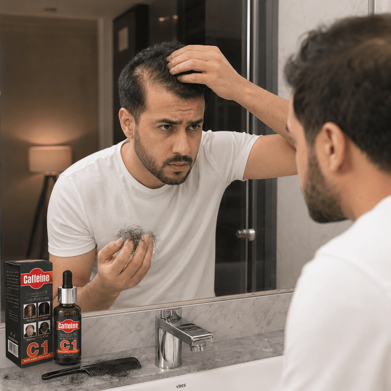 زيت الكافيين ضد التساقط