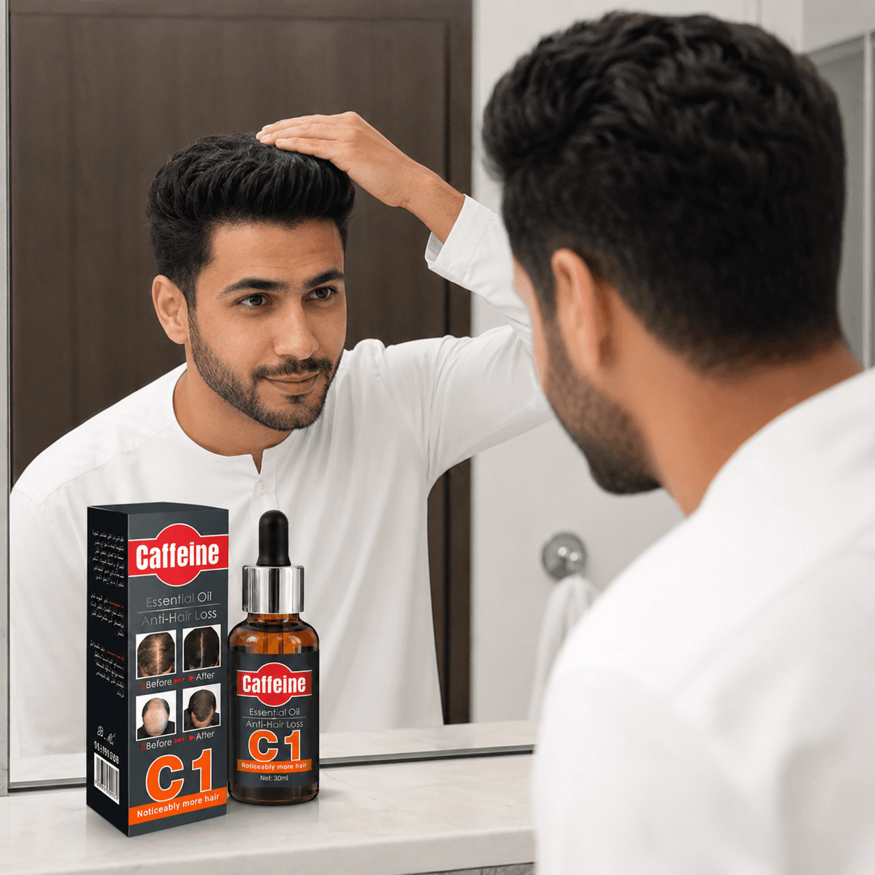 زيت الكافيين ضد التساقط